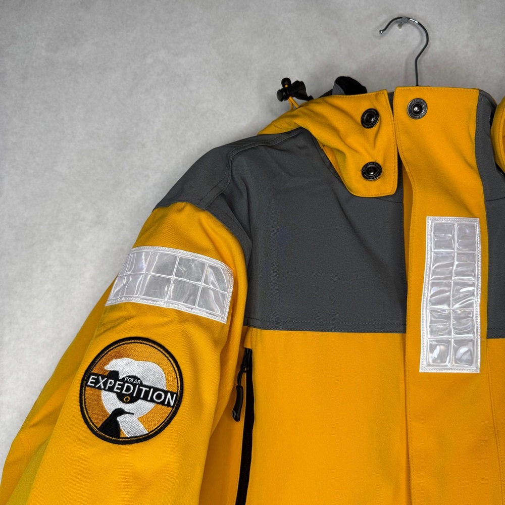 QUARK EXPEDITIONS Yellow Waterproof Parka - Sz Men’s L - Picture 3 of 9